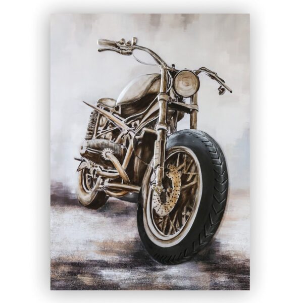 Aluminium/Leinen 3D Bild "Custombike" auf Leinwand 110x150cm, von Gilde 1 | Asmondo – Deko, Geschenke und mehr