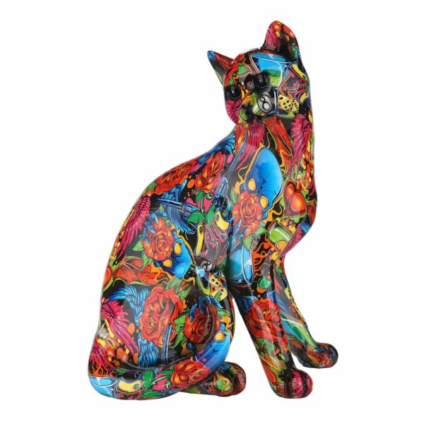 Poly Katze Street Art, 230x290mm, von Gilde 1 | Asmondo – Deko, Geschenke und mehr