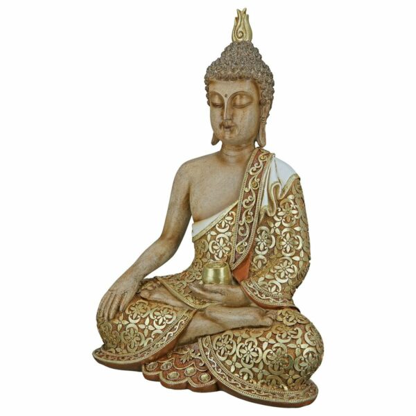 Poly Buddha "Mangala"H 35cm, von Gilde 1 | Asmondo – Deko, Geschenke und mehr