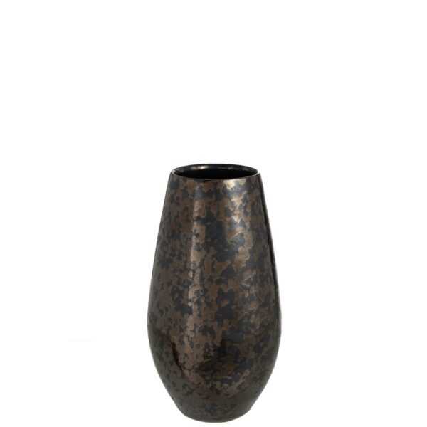 J-Line Vase Antik Smokey Keramik Schwarz Klein – 37,00 cm hoch 1 | Asmondo – Deko, Geschenke und mehr
