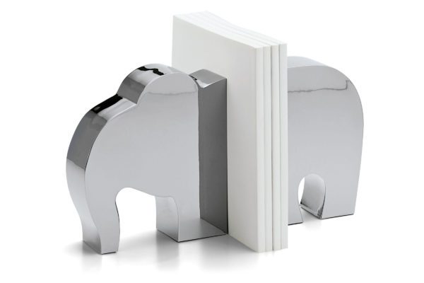 Buchstütze „Elephant“, Edelstahl, 21x4x13cm, von Philippi 1 | Asmondo – Deko, Geschenke und mehr