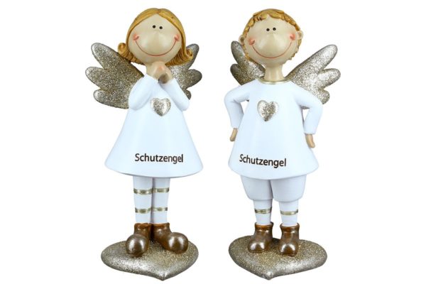 Schutzengel im 2er Set, in verschiedenen Größen, von Gilde, Polyresin, Höhe 9/ 12,5/18cm 1 | Asmondo – Deko, Geschenke und mehr