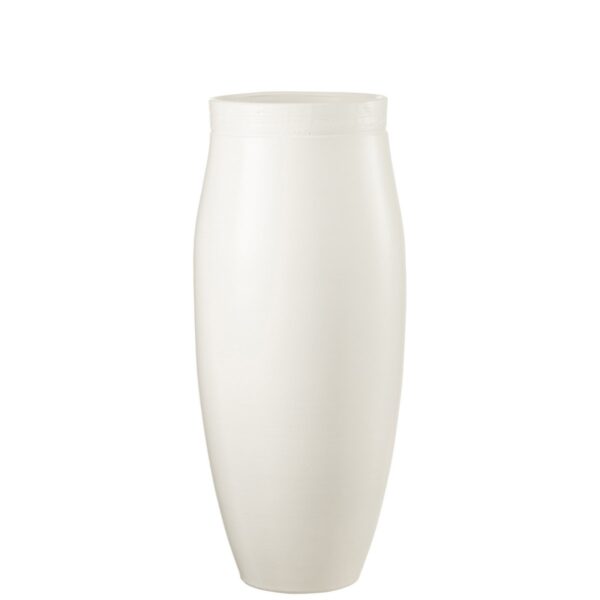 J-Line Vase Gio Keramik Weiß Groß – 57,00 cm hoch 1 | Asmondo – Deko, Geschenke und mehr