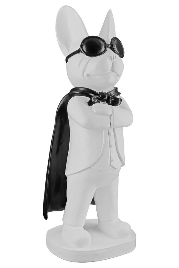 Figur „Hero Dog“, coole Bulldogge mit Brille, stehend, Höhe 32,5cm, von Gilde 1 | Asmondo – Deko, Geschenke und mehr