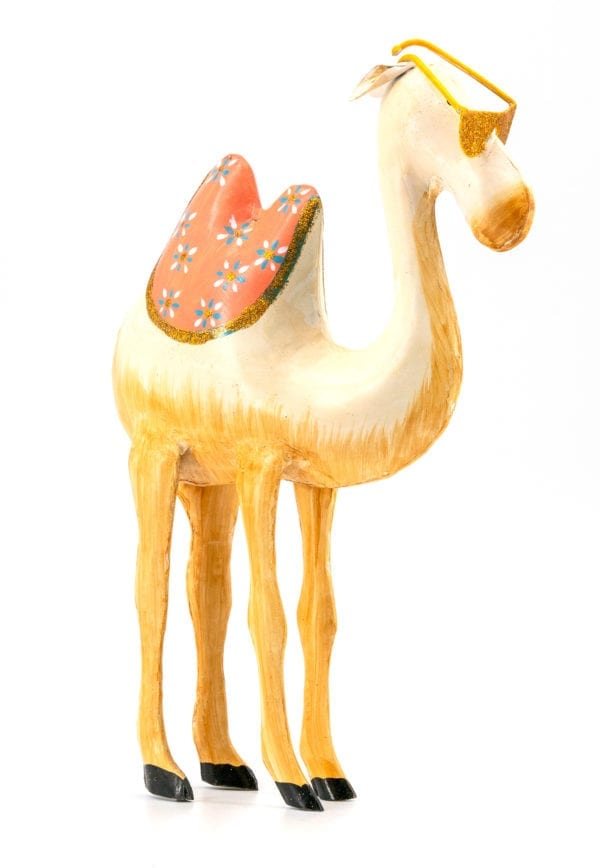 Kamel mit Brille, aus Metall, Handarbeit, Pape Kunstgewerbe, Höhe 30cm 1 | Asmondo – Deko, Geschenke und mehr
