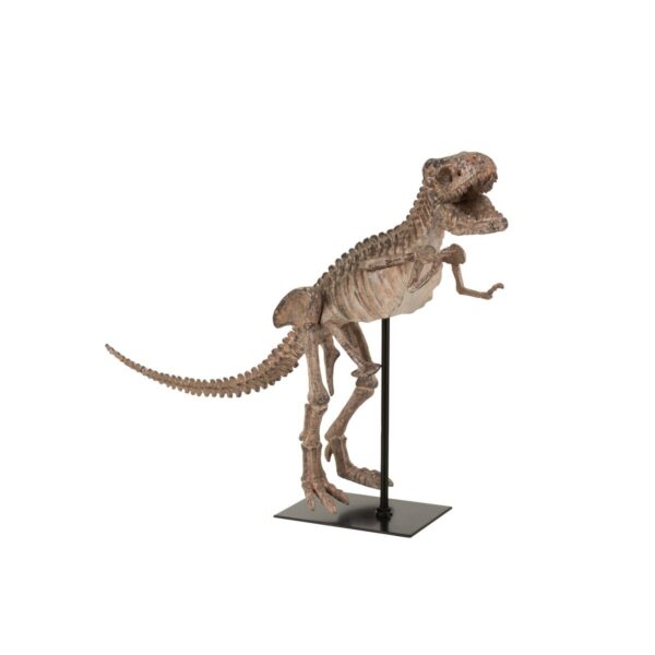 J-Line Dinosaurier T-Rex auf Fuß Poly Hellbraun 1 | Asmondo – Deko, Geschenke und mehr
