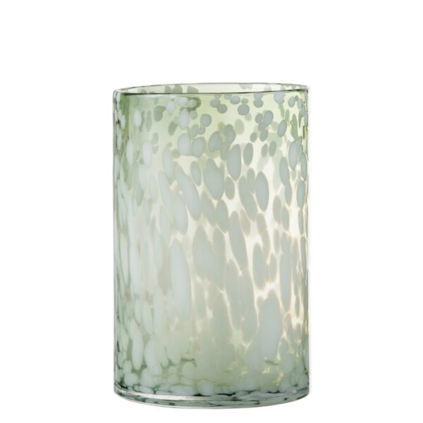J-Line Vase Speckle - Glas - Grün/Weiß - Groß 1 | Asmondo – Deko, Geschenke und mehr