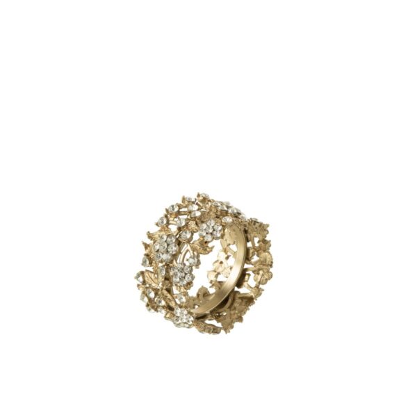 J-Line Breed Serviettenring - Metall - Gold - 6x 1 | Asmondo – Deko, Geschenke und mehr