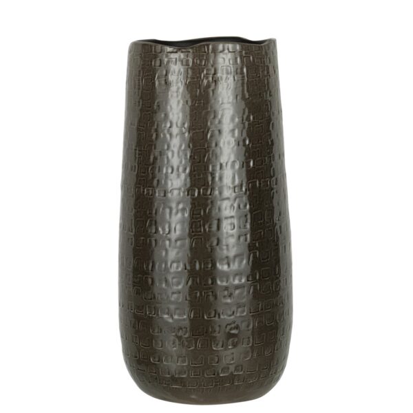 J-Line Vase Muster Keramik Dunkelgrau Groß – 50,00 cm hoch 1 | Asmondo – Deko, Geschenke und mehr