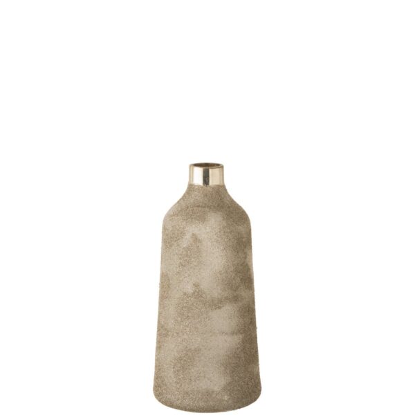 J-Line Vase Frosty Round Glass Silver - 49,00 cm hoch 1 | Asmondo – Deko, Geschenke und mehr