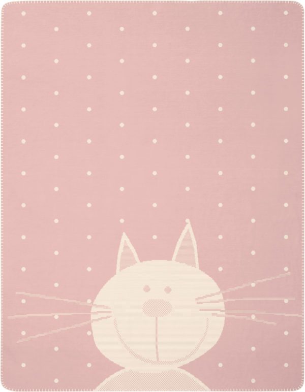 Babydecke "Kitty", 75 x 100 cm, von Biederlack, rosa 1 | Asmondo – Deko, Geschenke und mehr