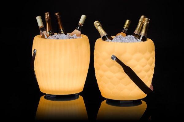 Joouly Bowl: LED-Leuchte, Bluetooth Lautsprecher, Getränkekühler und leuchtende Vase in einer dekorativen Designlösung für Wohnzimmer, Garten oder Terrasse vereint (Verschiedene Designs) 1 | Asmondo – Deko, Geschenke und mehr