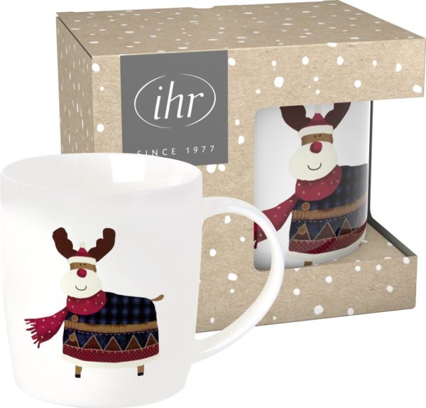 Porzellanbecher „Rudolph red“, Ø 8,5 x H 9 cm, von Ihr Ideal Home Range 1 | Asmondo – Deko, Geschenke und mehr