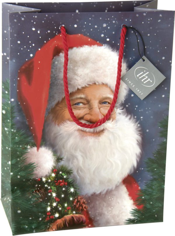 Geschenktasche „Santa is waiting for christmas“, 20x27,5cm, von Ihr Ideal Home Range 1 | Asmondo – Deko, Geschenke und mehr