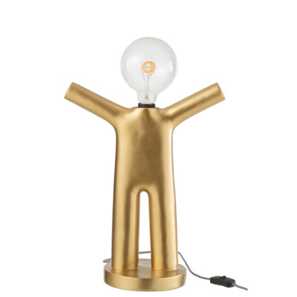 J-Line Lampe Maurice - Polyresin - Gold 1 | Asmondo – Deko, Geschenke und mehr