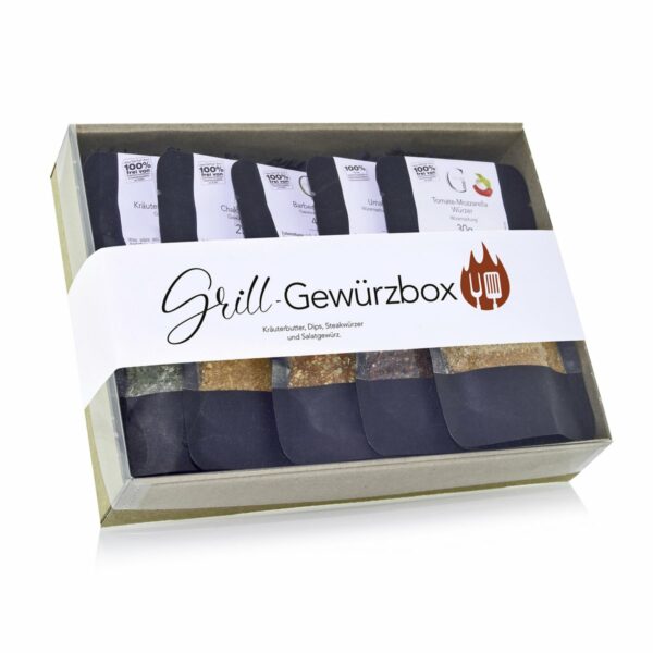 Grill-Gewürzbox - Geschenkset, von Genial Geniessen 1 | Asmondo – Deko, Geschenke und mehr