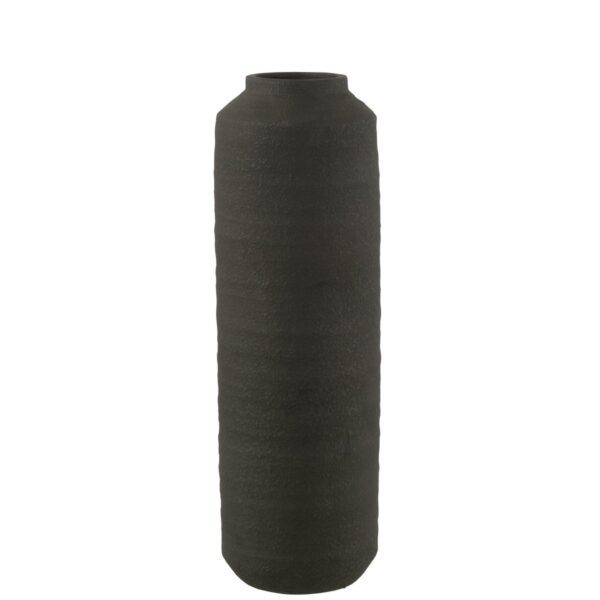 J-Line Vase Zylinder Ton Schwarz Groß – 52,50 cm 1 | Asmondo – Deko, Geschenke und mehr
