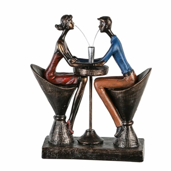 Poly Skulptur "Table for two", H25 cm, von Gilde 1 | Asmondo – Deko, Geschenke und mehr