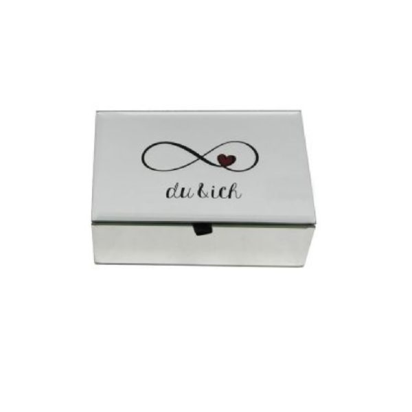 Glasschmuckbox „Du und ich“, von Gilde, 10x15x5,5cm 1 | Asmondo – Deko, Geschenke und mehr
