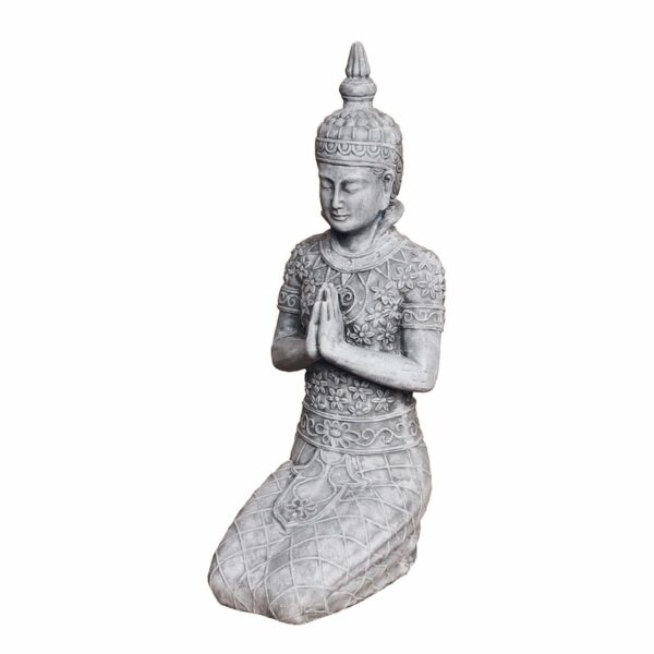 Beton Buddha/knieend "Bigio"H 68 cm, von Gilde 1 | Asmondo – Deko, Geschenke und mehr