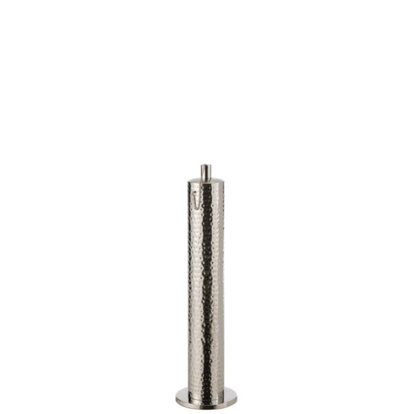 J-Line Taschenlampe Tiffany Edelstahl Silber Medium 1 | Asmondo – Deko, Geschenke und mehr