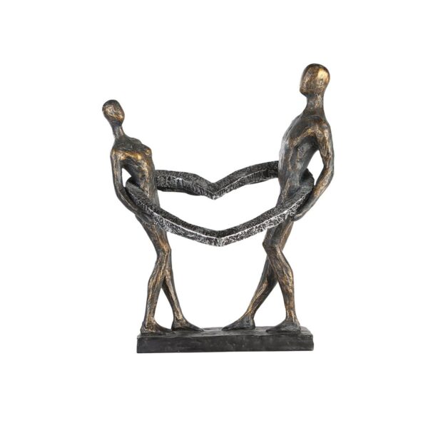 Poly Skulptur "Connected" broncefinish 1 | Asmondo – Deko, Geschenke und mehr