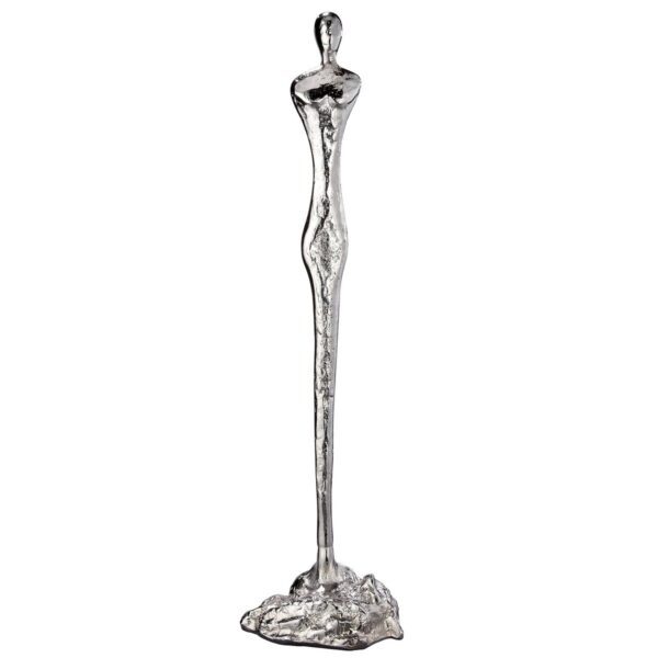 Aluminium Skulptur "Female" silberfarben H.66cm 1 | Asmondo – Deko, Geschenke und mehr